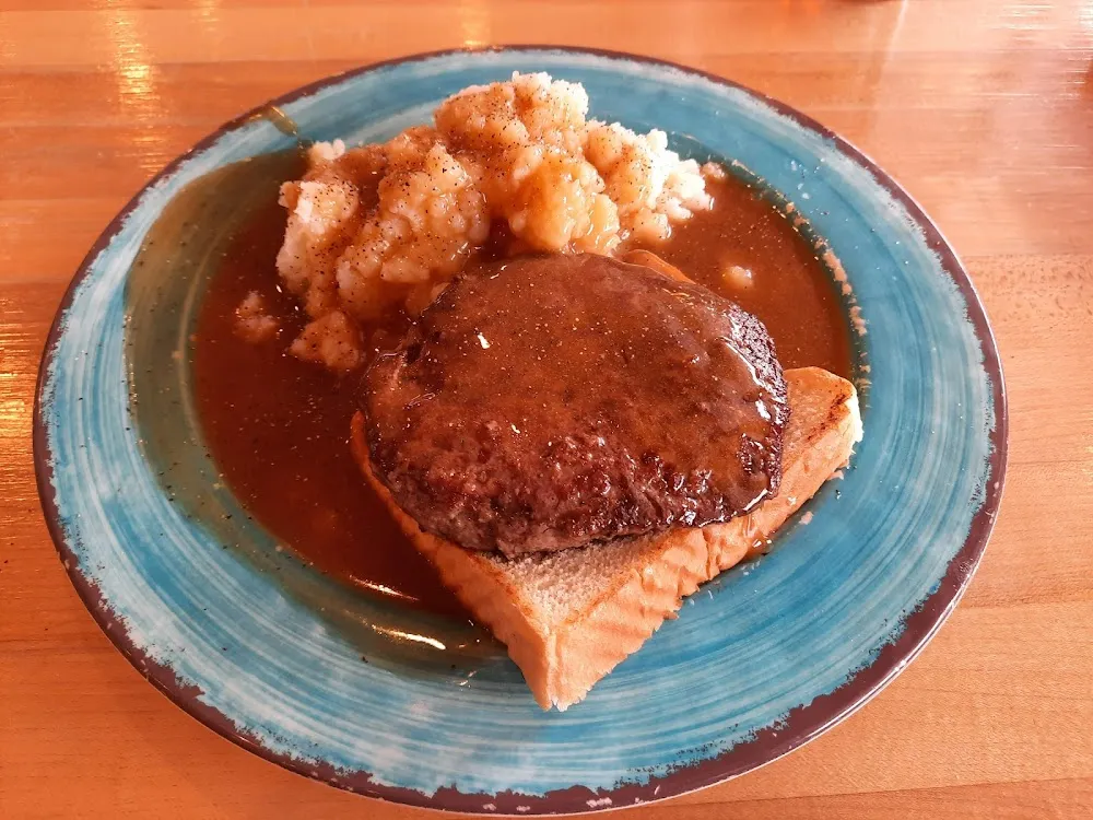 Burger with Mashed Potatoes